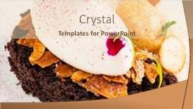  Presentation with cherry - PPT theme consisting of bird-cherry-cake-with-sorbet background and a  colored foreground
