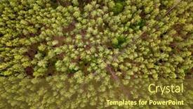  Presentation with dirt roads - Presentation theme consisting of bird-eye-s-top-view background and a tawny brown colored foreground