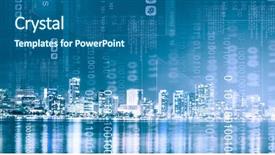  Presentation with bird eye view - Slides featuring bird eye view of modern background and a ocean colored foreground