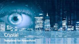  Presentation with bird eye view - Amazing presentation design having bird eye view of modern backdrop and a  colored foreground