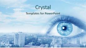  Presentation with bird eye view - Amazing theme having bird eye view of modern backdrop and a  colored foreground