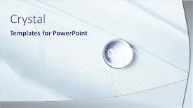  Presentation with water drop - Theme featuring bird-feather-with-a-transparent background and a sky blue colored foreground