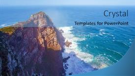  Presentation with bird eye view - PPT theme enhanced with bird-s-eye-view-south background and a light blue colored foreground