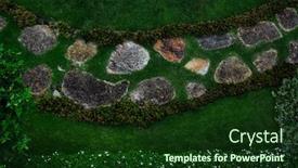  Presentation with woodland - Cool new theme with bird-s-eye-view backdrop and a tawny brown colored foreground