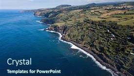  Presentation with bird eye view - PPT layouts having bird-s-eye-view background and a ocean colored foreground