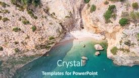  Presentation with bird eye view - Colorful slide set enhanced with bird-s-eye-view backdrop and a ocean colored foreground