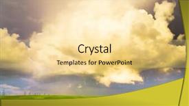  Presentation with gloomy - Colorful presentation enhanced with bird track - rain is near gloomy skies backdrop and a blonde colored foreground