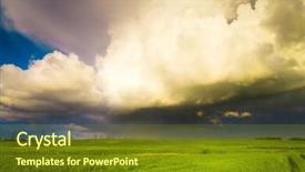  Presentation with track field - Beautiful PPT layouts featuring bird track - tornado coming field and nobody backdrop and a tawny brown colored foreground