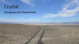  Presentation with nevada - Theme having bird view of the road 15th between nevada and california background and a light blue colored foreground