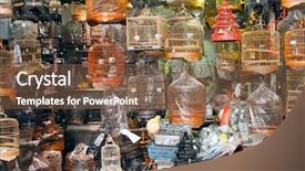  Presentation with asia street food - Amazing PPT theme having birdcages shot at famous bird backdrop and a tawny brown colored foreground