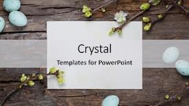  Presentation with rustic spring - Slide set enhanced with vintage doves - rustic easter background with spring background and a light gray colored foreground