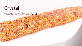  Presentation with food white - Cool new presentation theme with birds cardinal - food for parrots isolated backdrop and a lemonade colored foreground