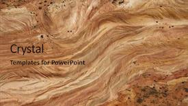  Presentation with arizona desert - Slides enhanced with birds eye view - aerial of textured red rock background and a coral colored foreground