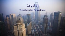  Presentation with bird eye view - Cool new slides with bird's eye view backdrop and a sky blue colored foreground