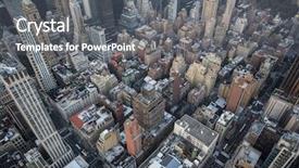  Presentation with bird eye view - Theme featuring birds eye view background and a gray colored foreground