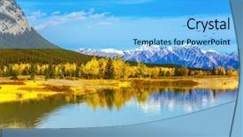  Presentation with abraham - Presentation design with birds fly over the rocky background and a light blue colored foreground