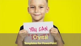  Presentation with bird eggs - Cool new slide deck with bird's nest with three backdrop and a tawny brown colored foreground