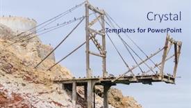  Presentation with birds - Amazing PPT theme having birds-on-platform-islas-ballestas backdrop and a sky blue colored foreground