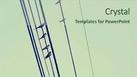  Presentation with wires - Audience pleasing PPT layouts consisting of birds on wires over blue backdrop and a soft green colored foreground
