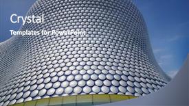  Presentation with shopping - Colorful PPT theme enhanced with birmingham's bull ring shopping center backdrop and a  colored foreground