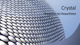  Presentation with shopping - Presentation theme enhanced with birmingham - bullring shopping centre background and a light blue colored foreground