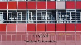  Presentation with 1970 - PPT theme consisting of birmingham - drab ugly 1970's urban office background and a coral colored foreground