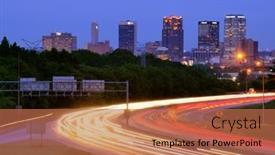  Presentation with alabama - Beautiful presentation theme featuring birmingham-alabama-april-26 backdrop and a coral colored foreground