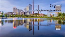  Presentation with alabama - Cool new PPT theme with birmingham alabama usa city skyline backdrop and a light blue colored foreground