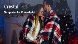  Presentation with pregnant - Audience pleasing slide deck consisting of birth 2 years - pregnant couple in love backdrop and a ocean colored foreground