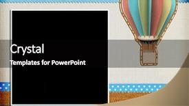  Presentation with birth announcement - PPT theme having birth announcement - decorative template with photo frames background and a black colored foreground