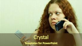  Presentation with contraceptive - Colorful presentation design enhanced with birth control - girl in confusion holds contraceptive backdrop and a tawny brown colored foreground