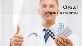  Presentation with medical pharmacy - Audience pleasing presentation theme consisting of birth control - healthcare medical and pharmacy concept backdrop and a lemonade colored foreground