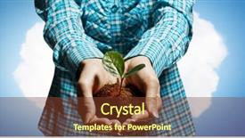  Presentation with new birth - Presentation having soil pollution save planet - birth of new life mixed background and a tawny brown colored foreground