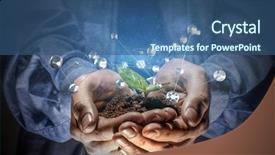  Presentation with new birth - Slide deck featuring birth of new life mixed background and a ocean colored foreground