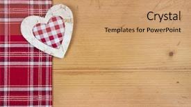  Presentation with christmas red - PPT theme having birthday border - christmas red and white fabric background and a coral colored foreground