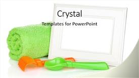  Presentation with birthday boy - Amazing presentation having birthday boy - photo frame with bath towel backdrop and a white colored foreground