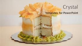  Presentation with today - Cool new slide deck with birthday-cake-beautiful-cake-ready backdrop and a yellow colored foreground