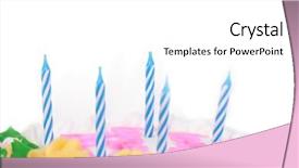  Presentation with birthday cake - Slides featuring birthday cake border background and a white colored foreground