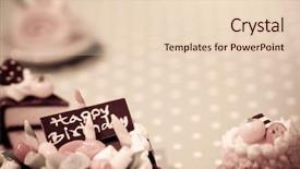  Presentation with birthday celebration - PPT layouts enhanced with birthday cakes celebration collection background and a lemonade colored foreground