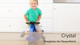  Presentation with race car - Slide deck enhanced with birthday cakr - happy little boy having fun background and a  colored foreground