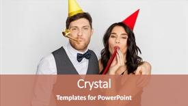  Presentation with birthday celebration mother - Slides consisting of birthday celebration and holidays concept background and a coral colored foreground