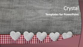  Presentation with five sided blue to white - Colorful presentation enhanced with birthday certificate - five white hearts backdrop and a gray colored foreground