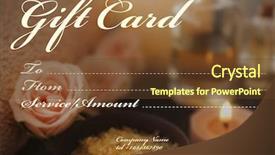  Presentation with spa concept - Audience pleasing theme consisting of birthday certificate - holiday celebration concept spa service backdrop and a tawny brown colored foreground