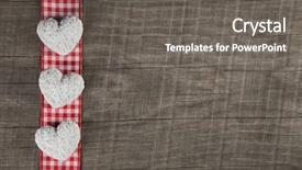  Presentation with rustic herbs on wood - Colorful presentation theme enhanced with birthday certificate - rustic wooden background with red backdrop and a  colored foreground