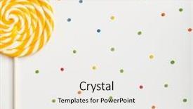  Presentation with sweet candy - Slides consisting of concept - holiday top view various background and a white colored foreground