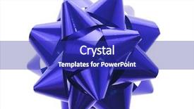  Presentation with blue proposal - Presentation design consisting of free red template - blue bow background and a royal blue colored foreground