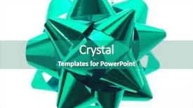  Presentation with green - Theme with free red template - green bow background and a teal colored foreground