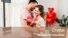  Presentation with valentines day - Presentation theme enhanced with birthday husband - valentines day relationships and people background and a coral colored foreground