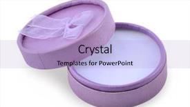  Presentation with an open gift box - Amazing slide set having birthday name - open purple gift box backdrop and a light blue colored foreground