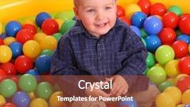  Presentation with birthday boy - Cool new slides with birthday of fun boy backdrop and a red colored foreground